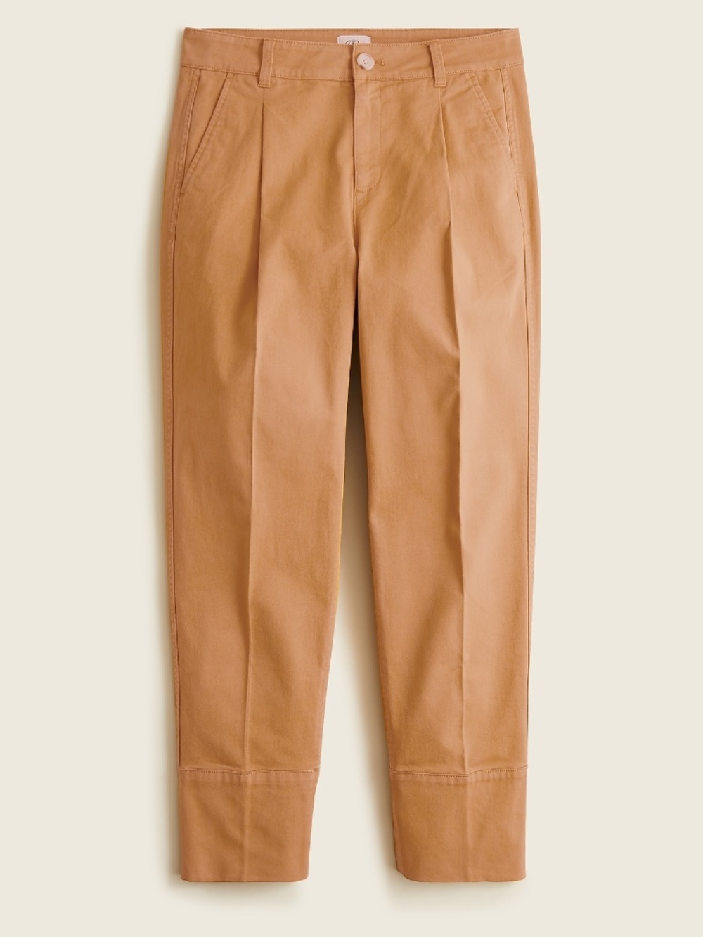 J. CREW Cropped Ankle Pants in Camel Brown